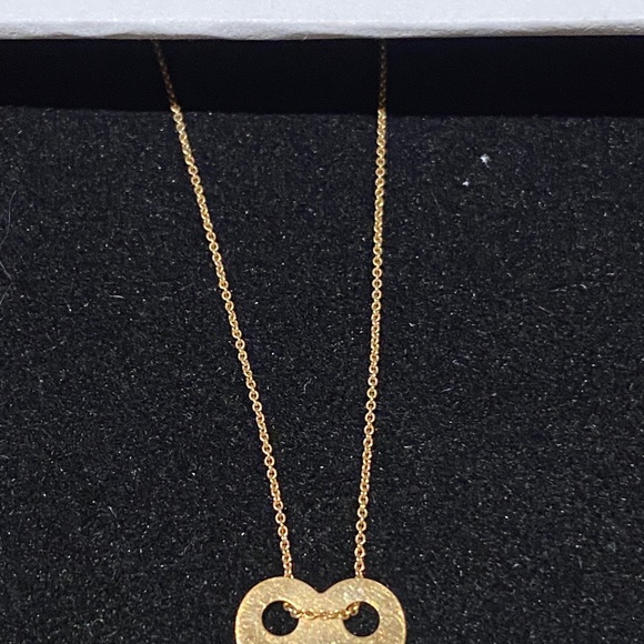 Ginette NY mini ❤️ necklace in 18k rose gold - Picture 3 of 4